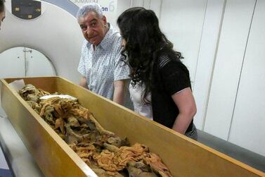 Egyptologist Zahi Hawass and radiology professor Sahar Saleem have used CT scans on dozens of mummies as part of the Egyptian Mummy Project. Egyptian Ministry of Antiquities/Reuters