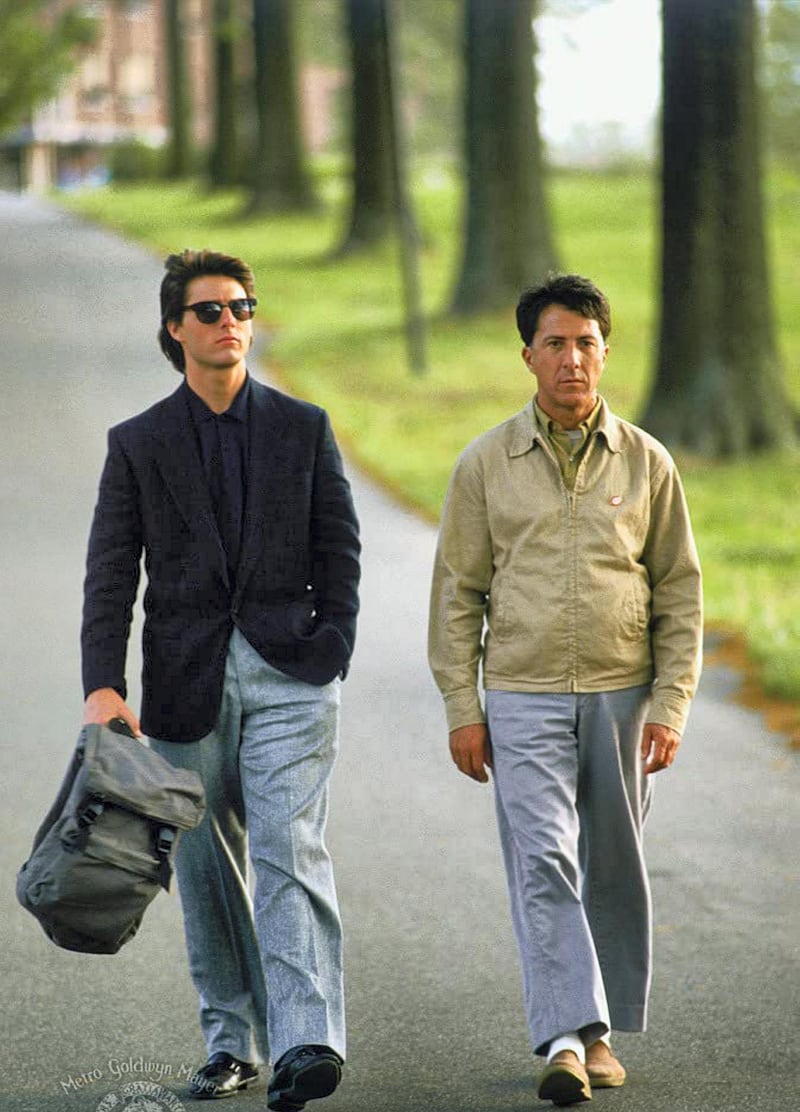 Tom Cruise and Dustin Hoffman in Rain Man (1988) IMDb