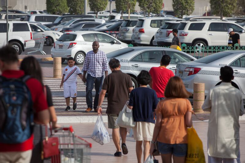 ABU DHABI, UNITED ARAB EMIRATES, Oct. 5, 2014:  
For most, enjoying a day off in celebration of Eid al Adha, people mill around, shopping or just hanging out, at Marina Mall on Sunday afternoon, Oct. 5, 2014. (Silvia Razgova / The National)

Usage: Oct. 5, 2014
Section: BZ
Reporter:  standalone

