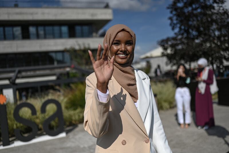 3. Halima Aden, Somali-American model. AFP