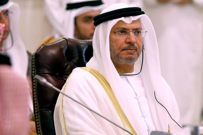 UAE Minister of State for Foreign Affairs Anwar Gargash said that the GCC was facing a 'severe crisis'. REUTERS/Faisal Al Nasser