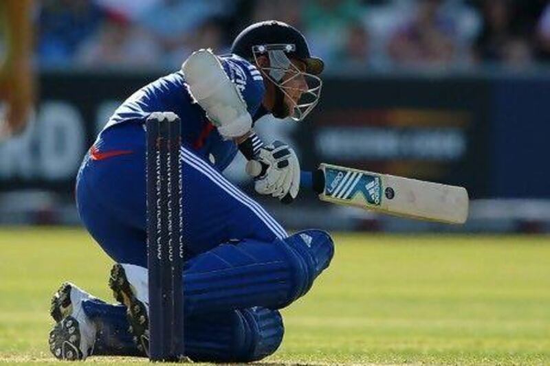 England’s Stuart Broad avoids a bouncer from South Africa’s Dale Steyn.