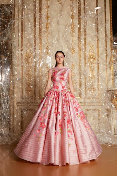 A dress from the spring 2020 haute couture collection by Rami Al Ali. Courtesy Rami Al Ali
