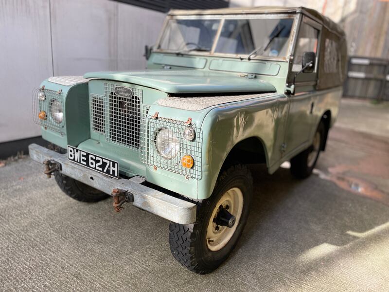 London Electric Cars has also electrified this Series II Land Rover, but retained its transmission and 4WD.