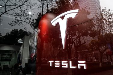 Tesla's stock closed 2.14 per cent down at $864.16 per share on Wednesday. Getty