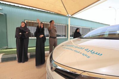 A total of 10 Saudi women made history on Monday when they were issued driving licences just weeks before the lifting of the ban on women driving in Saudi Arabia. CIC / Ministry of Media