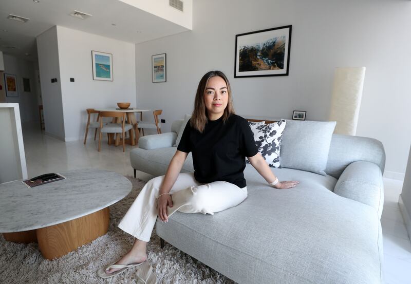 Sharday Filio owns a two-bedroom apartment in Cayan Tower, in Dubai Marina, which she has renovated with her husband. All photos: Chris Whiteoak / The National