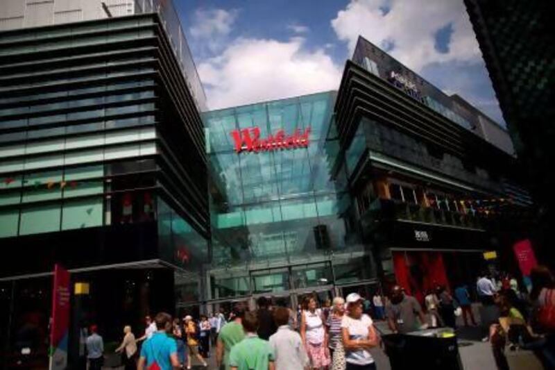 The upmarket Westfield shopping centre in Stratford, a poor area in east London, is touted as one of the benefits of the London Olympics. Andrew Cowie /AFP
