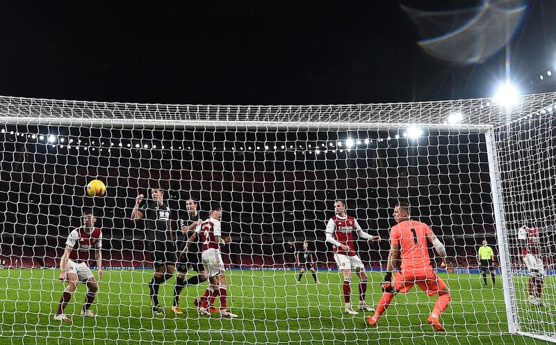 ARSENAL RATINGS: Bernd Leno, 6 -- Another exhibition of neat distribution with the ball at his feet and the German had very little glovework to do, but was helpless as Aubameyang’s header flew past him for the winner. Getty
