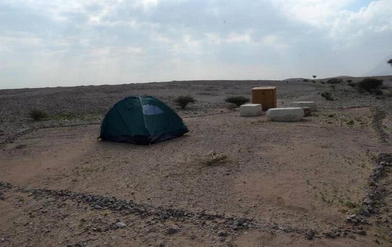 Visitors can use the public campsite and spend the night under the stars in their tent. Courtesy: DCT Abu Dhabi