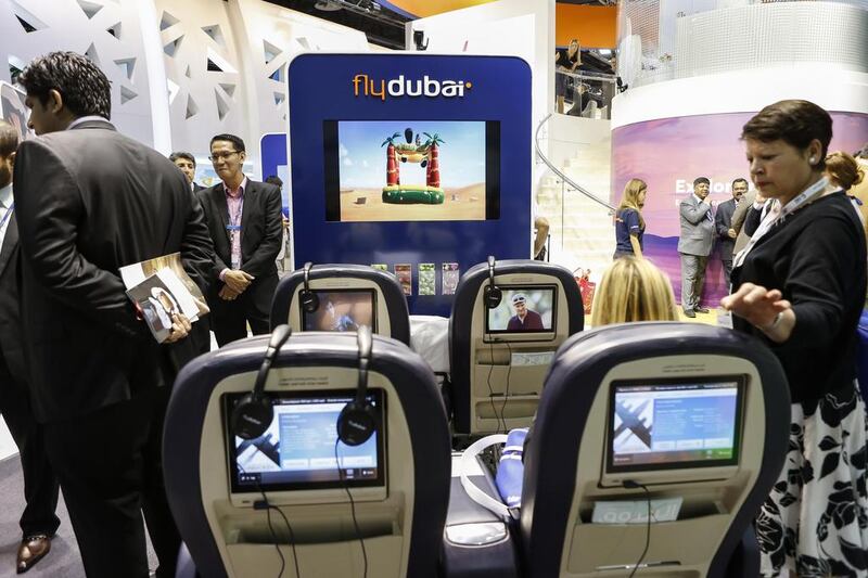 FlyDubai said it was committed to the Lumexis entertainment system even though the company has stopped operations. Antonie Robertson / The National