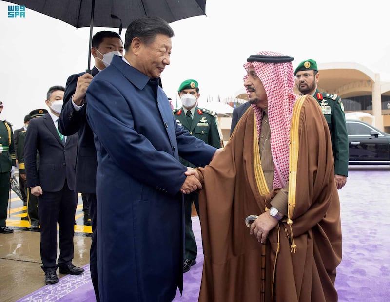 Xi Jinping, President of the People's Republic of China, leaves Riyadh. SPA