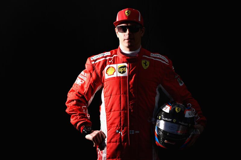 MELBOURNE, AUSTRALIA - MARCH 22:  Kimi Raikkonen of Finland and Ferrari poses for a photo during previews ahead of the Australian Formula One Grand Prix at Albert Park on March 22, 2018 in Melbourne, Australia.  (Photo by Robert Cianflone/Getty Images)