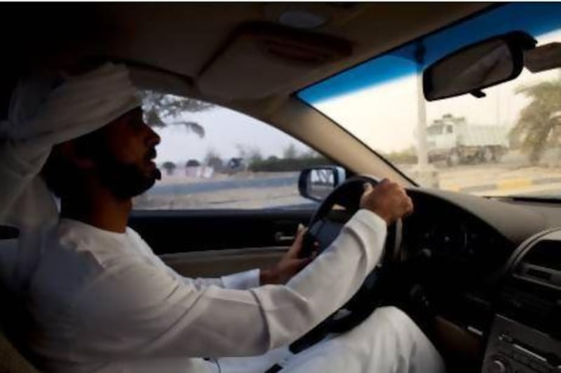 Rashid Al Mazrouei hopes petrol stations will be among the developments on the motorway. Christopher Pike / The National