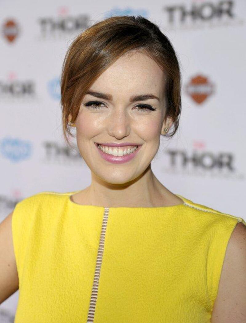 Elizabeth Henstridge arrives at the US premiere of 'Thor: The Dark World' at the El Capitan Theatre in Los Angeles. John Shearer/Invision/AP