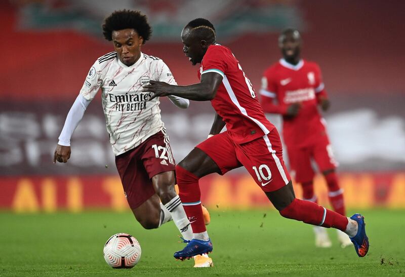 Willian. 6 – The former Chelsea man worked hard when tracking back and made some decent interventions, though the fact that he was forced to play in a deeper role meant that he made few contributions going forward. AFP