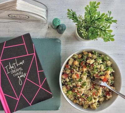 Customisable coucous salad at Baker Street Cafe