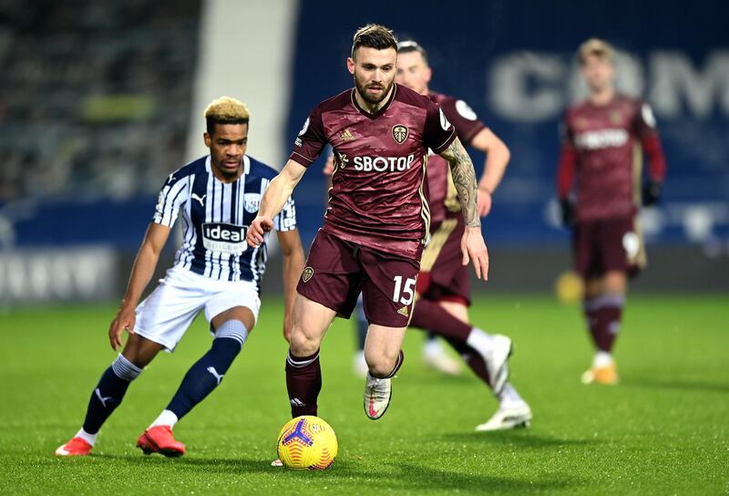 Stuart Dallas 9 – Another accomplished performance from the left-back. He never stopped running, particularly when getting forward, and he added an assist when he linked up with Raphinha. Getty Images