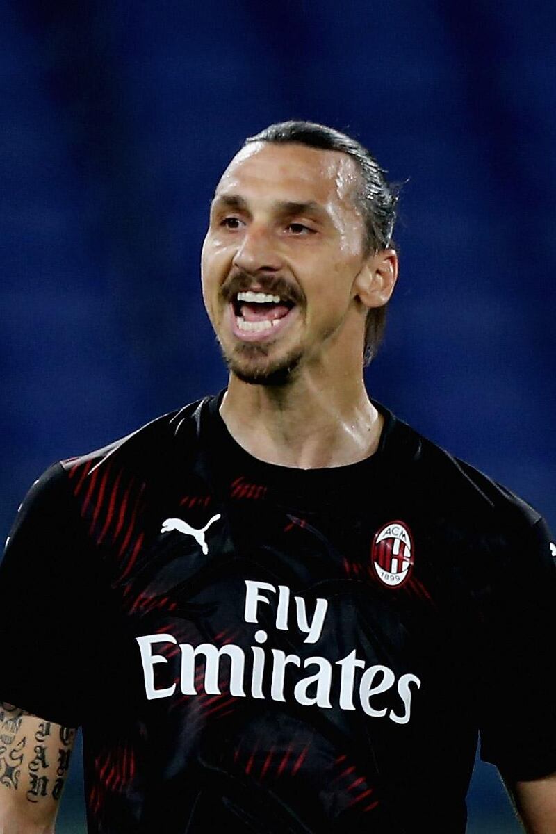 Zlatan Ibrahimovic was making his first AC Milan appearance since the end of lockdown. Getty