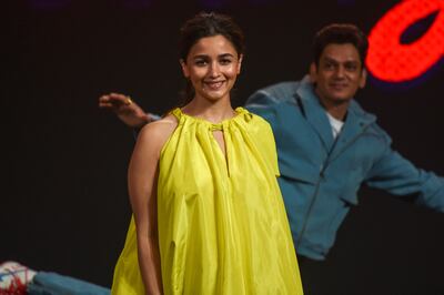 Alia Bhat delivered four consecutive hits this year. AFP