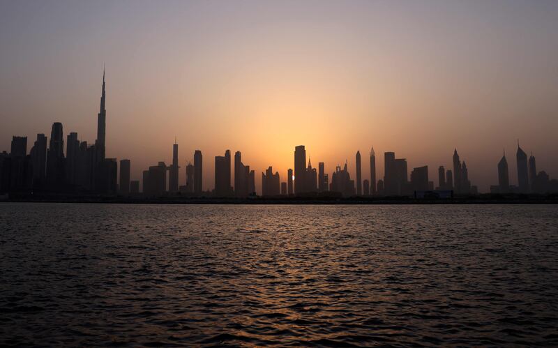 The Dubai skyline. The UAE and Saudi Arabia led the economic growth of the six member economies of the GCC this year. AFP