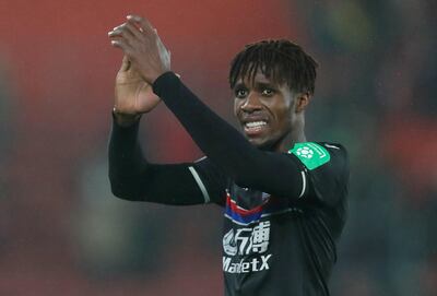 Soccer Football - Premier League - Southampton vs Crystal Palace - St Mary's Stadium, Southampton, Britain - January 2, 2018   Crystal Palace's Wilfried Zaha celebrates after the match   Action Images via Reuters/Peter Cziborra    EDITORIAL USE ONLY. No use with unauthorized audio, video, data, fixture lists, club/league logos or "live" services. Online in-match use limited to 75 images, no video emulation. No use in betting, games or single club/league/player publications.  Please contact your account representative for further details.