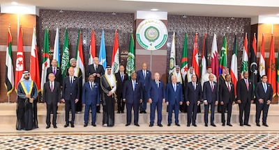 An Arab League summit group photo in Algiers in 2022. Can the entire Middle East have an EU-like framework in place one day? EPA