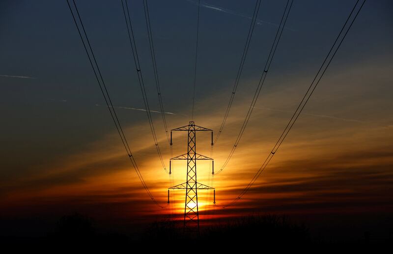 Sunset in Borehamwood, just north of London. Reuters