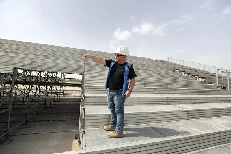 Abu Dhabi, United Arab Emirates - June 27, 2019: Visit to the new UFC stadium. Thursday the 27th of June 2019. Yas Island, Abu Dhabi. Chris Whiteoak / The National