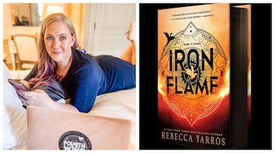 The second book in her Empyrean series, Iron Flame, sold more than half a million copies on its first day of release. Photo: @rebeccayarros / Instagram