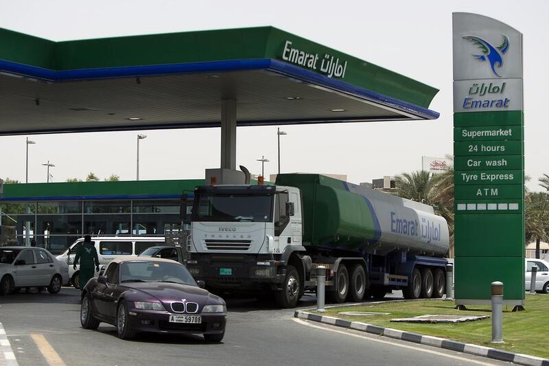 Emarat is lowering the price of diesel. Andrew Henderson / The National



