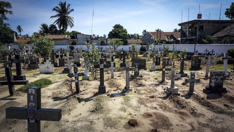 A view of Bolowalana cemetery in Negombo, Sri Lanka, April 23, 2019. Jack Moore / The National. 
