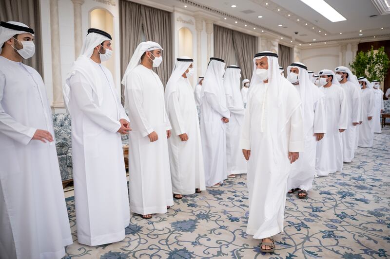 Emiratis offer condolences to Sheikh Zayed bin Saeed bin Zayed, Sheikh Mohamed bin Sultan bin Khalifa and Sheikh Zayed bin Sultan bin Khalifa.