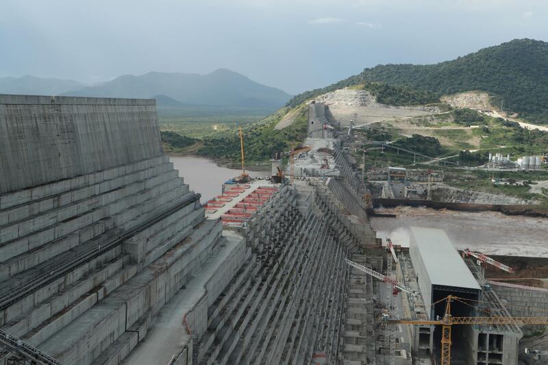 Ethiopia's Grand Renaissance Dam under construction on September 26, 2019. Reuters