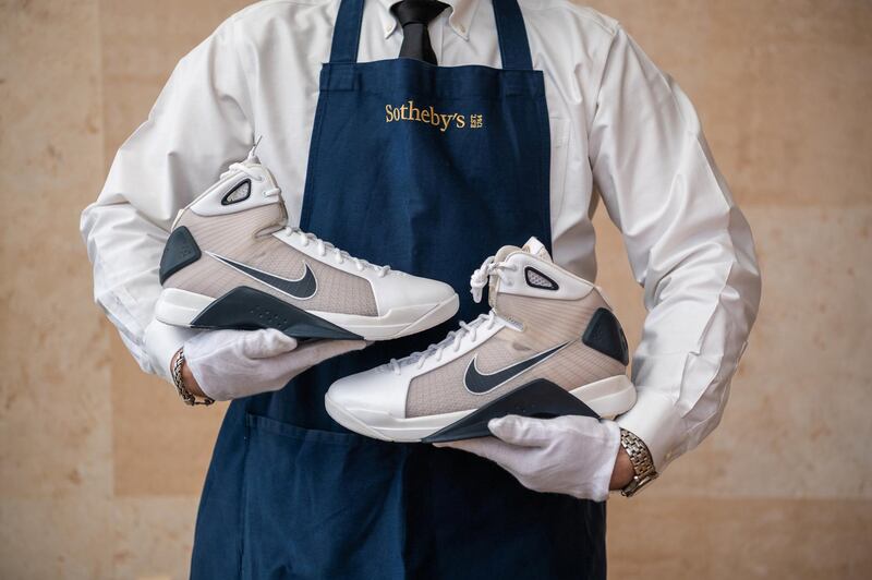 Sotheby's to offer President Barack Obama player exclusive Nike Hypderdunks. Courtesy Sotheby's