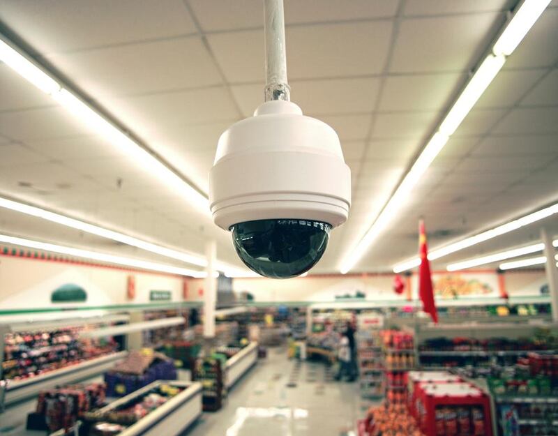 Security cameras can help shop managers to position merchandise in effective areas. Andre Kudyusov/Getty Images 