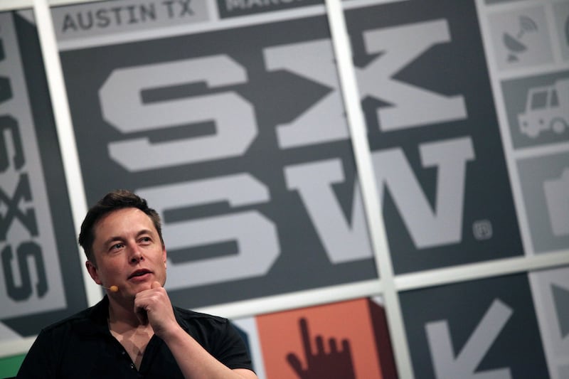 Elon Musk speaks at the South by Southwest Interactive festival in Austin, Texas. Reuters