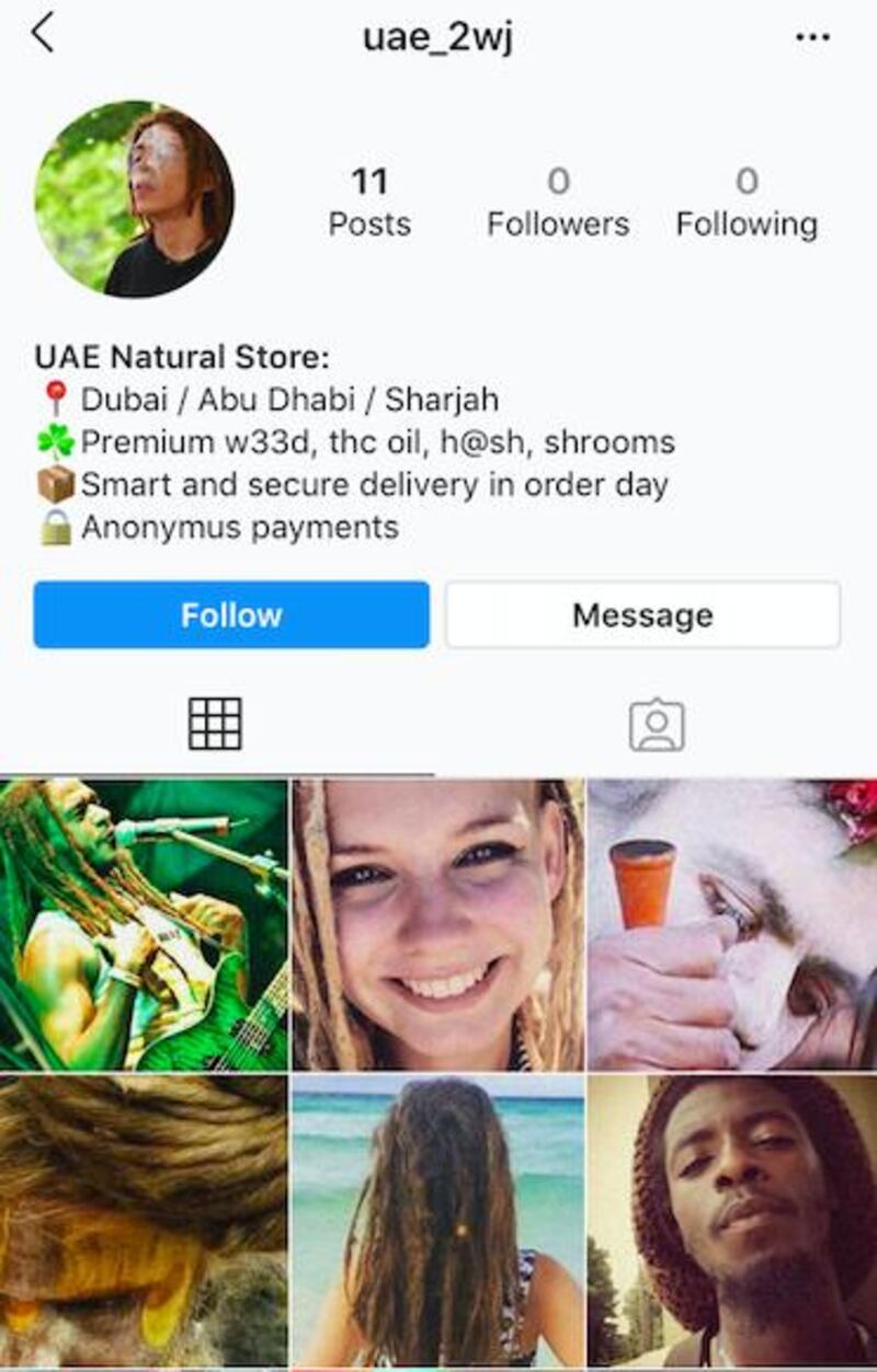 Social media companies are working with the authorities to shut down illegal drug sites in the UAE