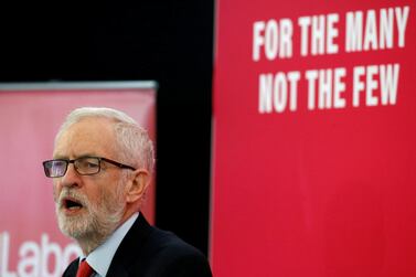 Britain's opposition Labour Party leader Jeremy Corbyn on the election campaign trail. Reuters