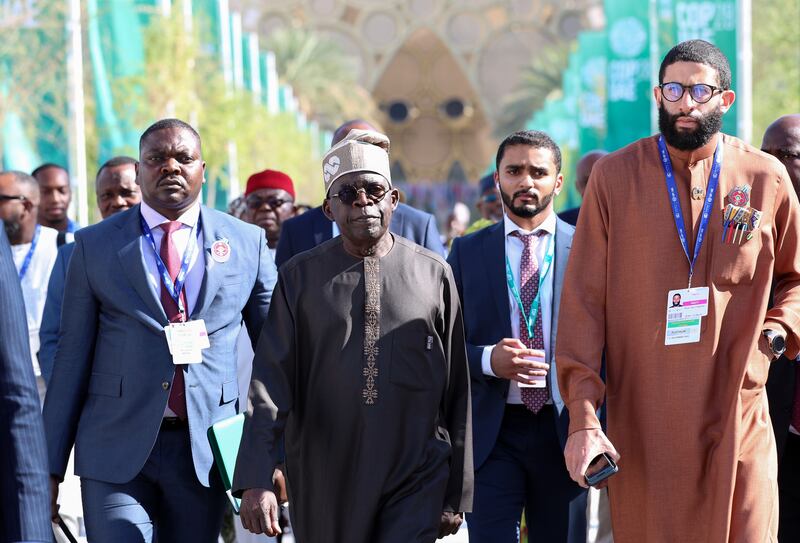 Nigerian President Bola Ahmed Tinubu. Chris Whiteoak / The National