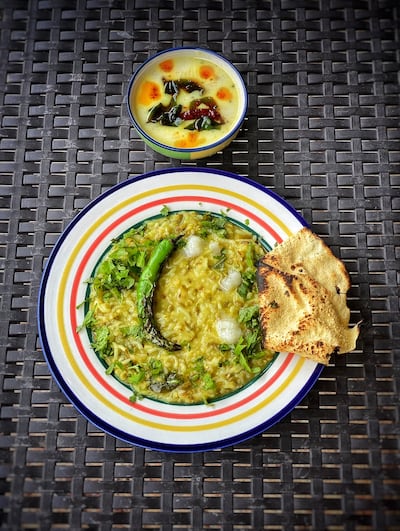 Different temperings (tadka) infuse khichdi with flavour and nutritive value. Asafoetida, ginger and cumin are digestive aids, while ghee is a natural laxative. Photo: Kishi Arora