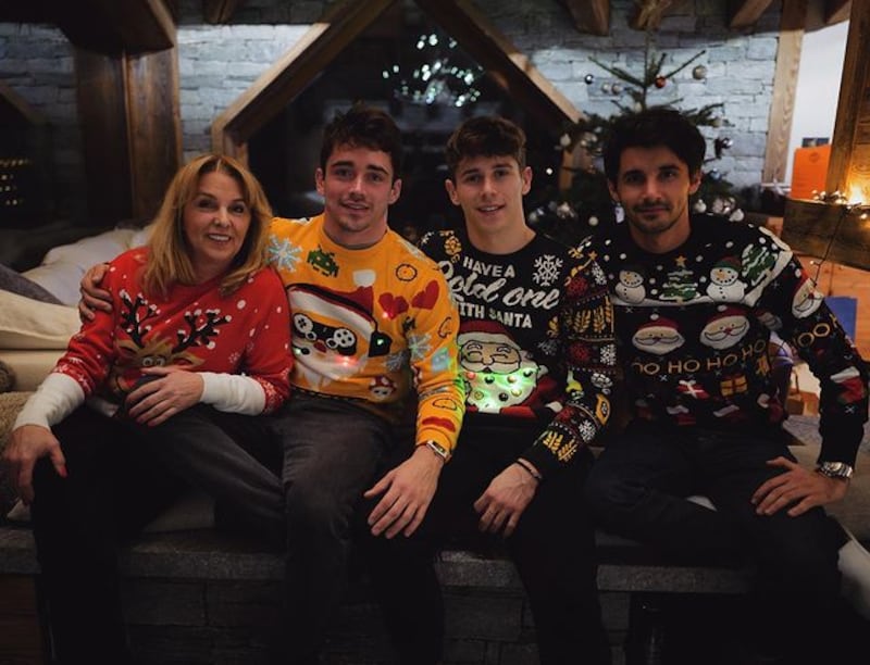 Formula One driver Charles Leclerc greeted his followers on Christmas Day. @charles_leclerc / Instagram