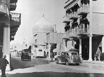 Rashid Street in Baghdad, Iraq, November 1945. (Photo by J A Freakley/Fox Photos/Hulton Archive/Getty Images)