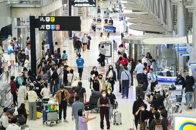 Passengers at Bangkok's Suvarnabhumi airport. Reuters