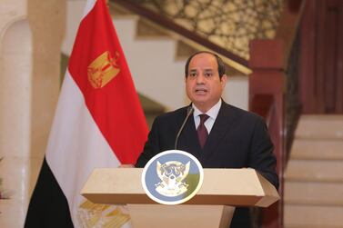 Egypt’s President Abdel Fattah El Sisi has made women's rights a cornerstone of his domestic policy. AP