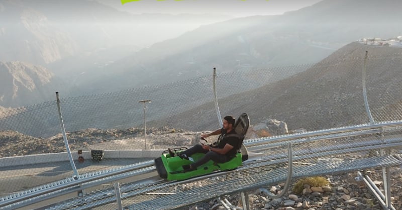 The Jais Sledder, the region's longest toboggan ride, will open on February 15 at Jebel Jais. Photo: Visit Jebel Jais