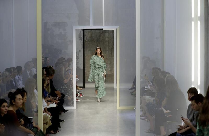 A model wears a creation for the Marni women’s Spring-Summer 2017 collection that was presented in Milan, Italy. Luca Bruno / AP Photo