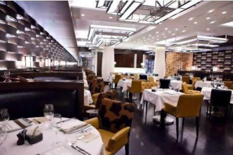 The Rib Room restaurant in Dubai's Emirates Towers. Antonie Robertson / The National