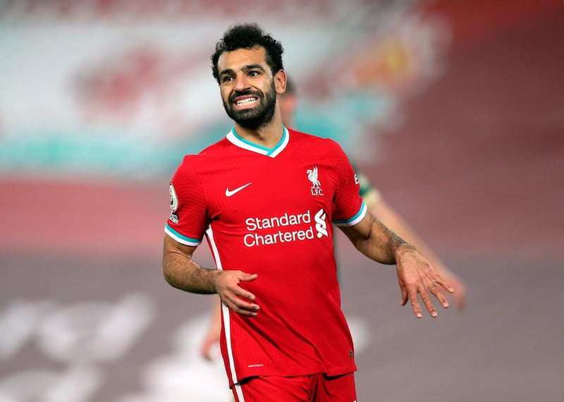 Liverpool's Mohamed Salah. PA