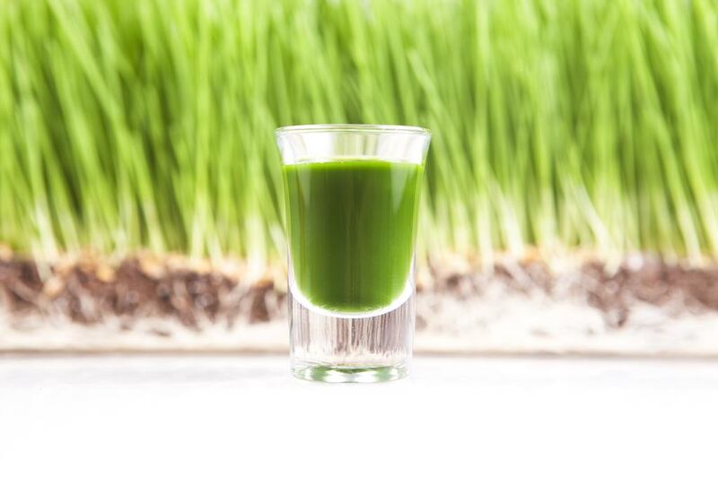 Liquid Nutrition offers several healthy-sounding drinks, including wheatgrass shots. Getty Images